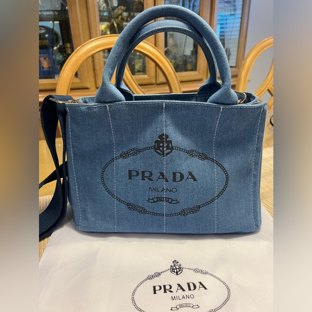 -PR*D*  Beautiful Shoulder and cross body Denim Bag💙 (New)